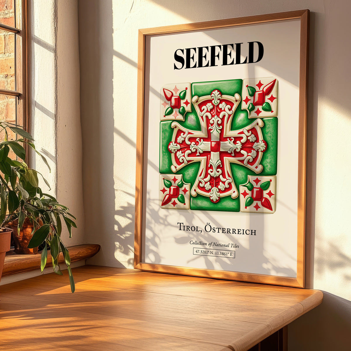 Seefeld, Austria – Travel Poster, clean layout with no caption