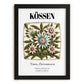 Kössen, Austria – Retro Travel Poster, in sleek black frame