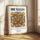 Brussels, Belgique – Travel Memories Wall Print, styled in a charming Paris street view