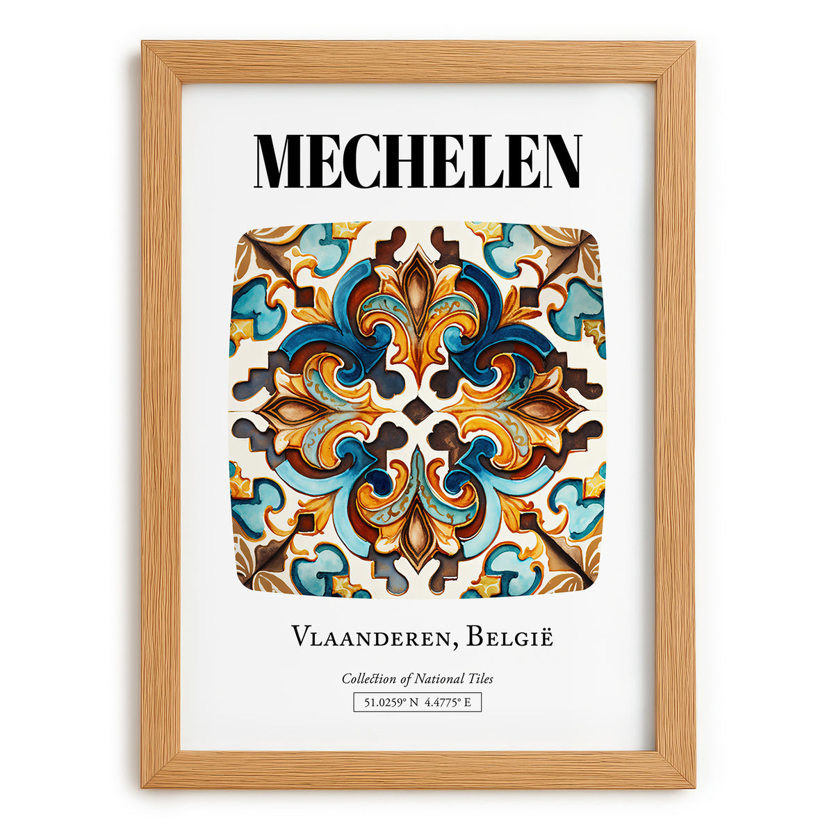 Mechelen, Belgium – Dream Destination Decor, set in oak frame