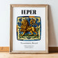 Ypres, Belgium – Travel Wall Art, in wooden frame leaning on the floor