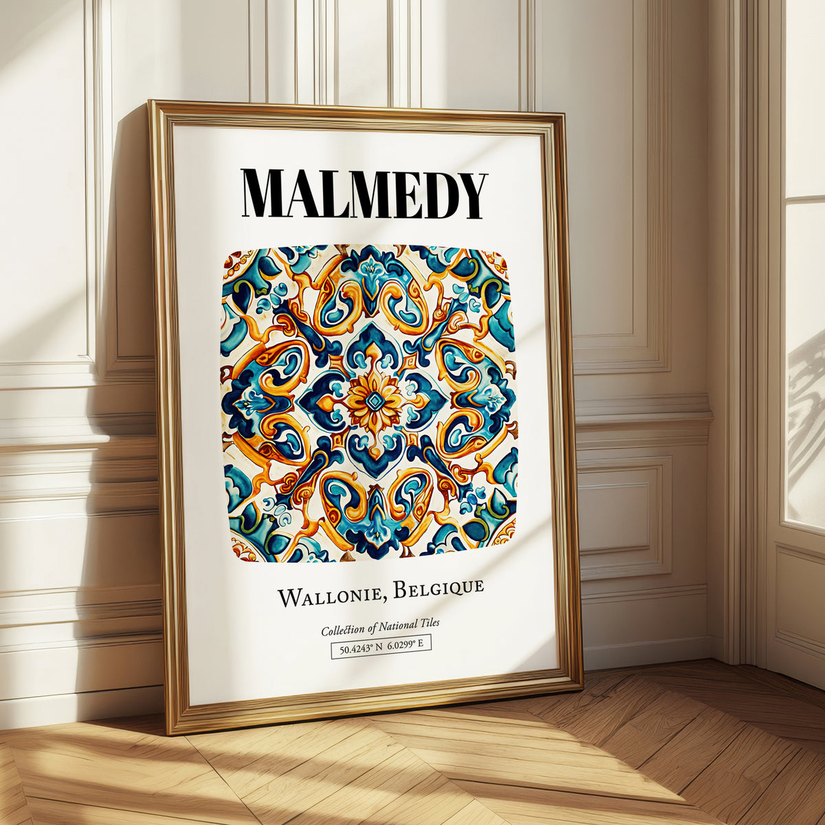 Malmedy, Belgium – Travel Print, styled in a charming Paris street view
