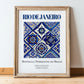 Rio de Janeiro, Brasil – Travel Wall Art, in wooden frame leaning on the floor