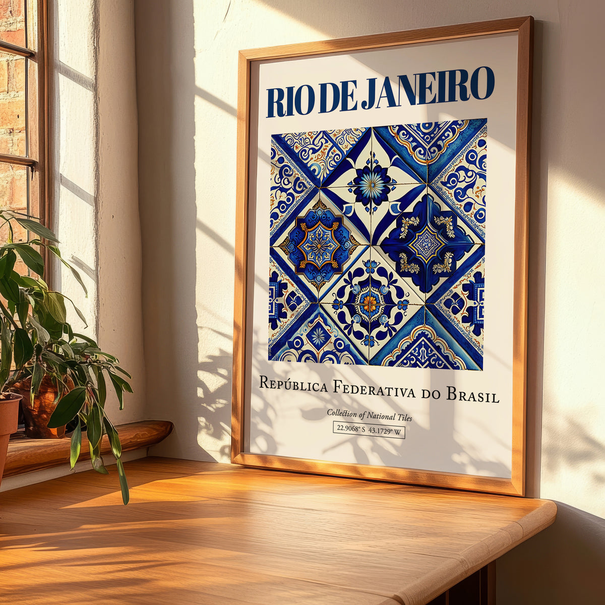 Rio de Janeiro, Brasil – Travel Wall Art, clean layout with no caption