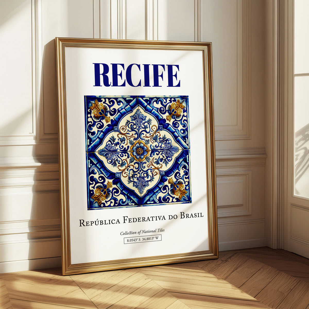 Recife, Brasil – Travel Destination Art, styled in a charming Paris street view