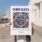 Fortaleza, Brasil – Dream Destination Decor, no-text version framed in wood