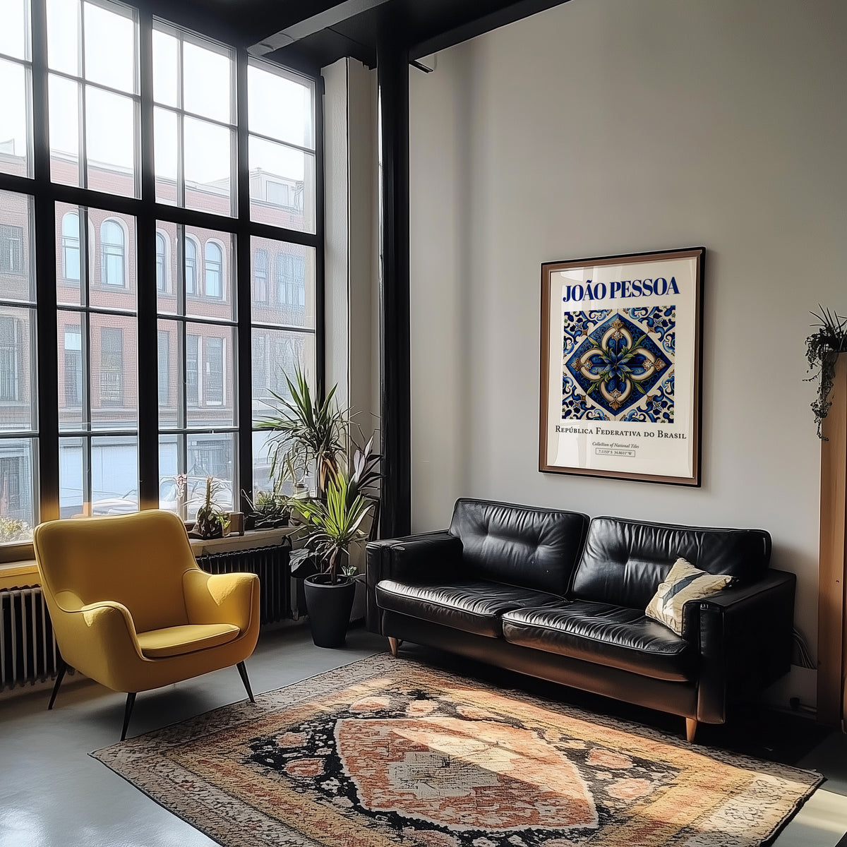 João Pessoa, Brasil – Minimalist Travel Print, unframed on coastal sand