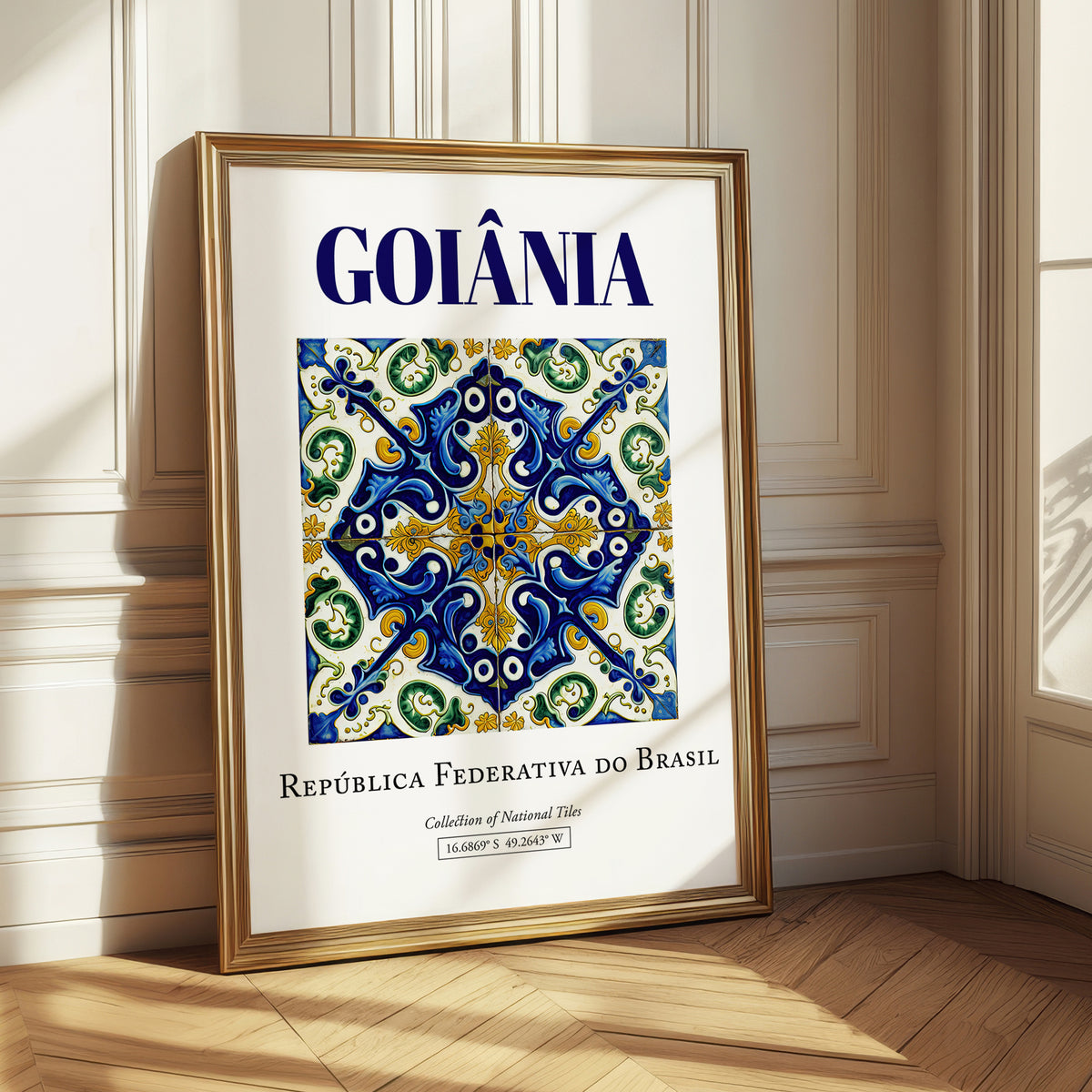 Goiânia, Brasil – Travel Wall Art, styled in a charming Paris street view