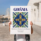 Goiânia, Brasil – Travel Wall Art, no-text version framed in wood