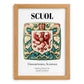 Scuol, Switzerland – Travel Wall Art, set in oak frame