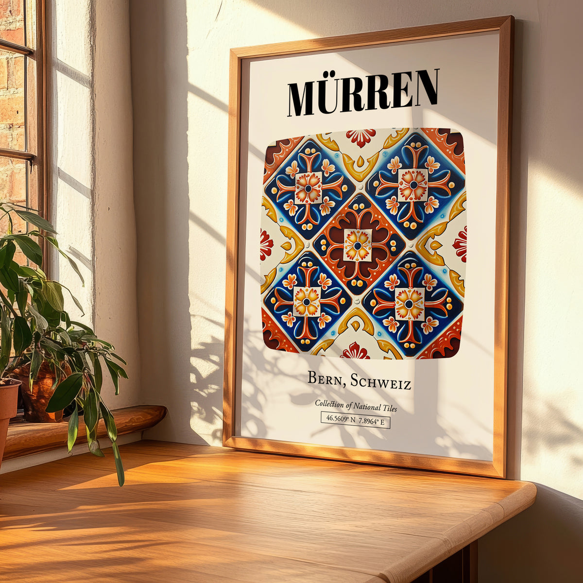 Mürren, Switzerland – Travel Print, clean layout with no caption