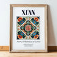 Xi'an, China – Travel Poster, in wooden frame leaning on the floor