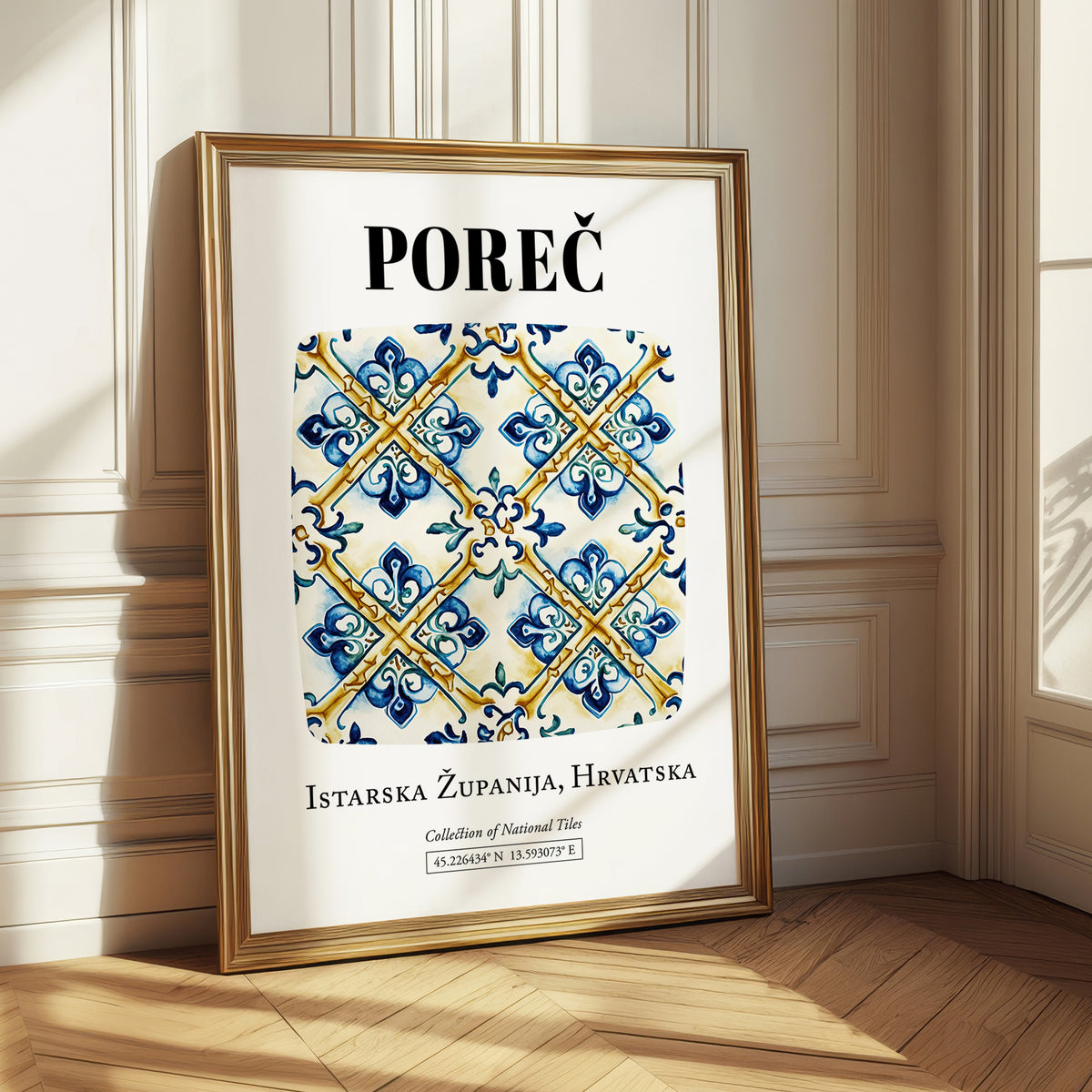 Poreč, Croatia – Travel Print, styled in a charming Paris street view