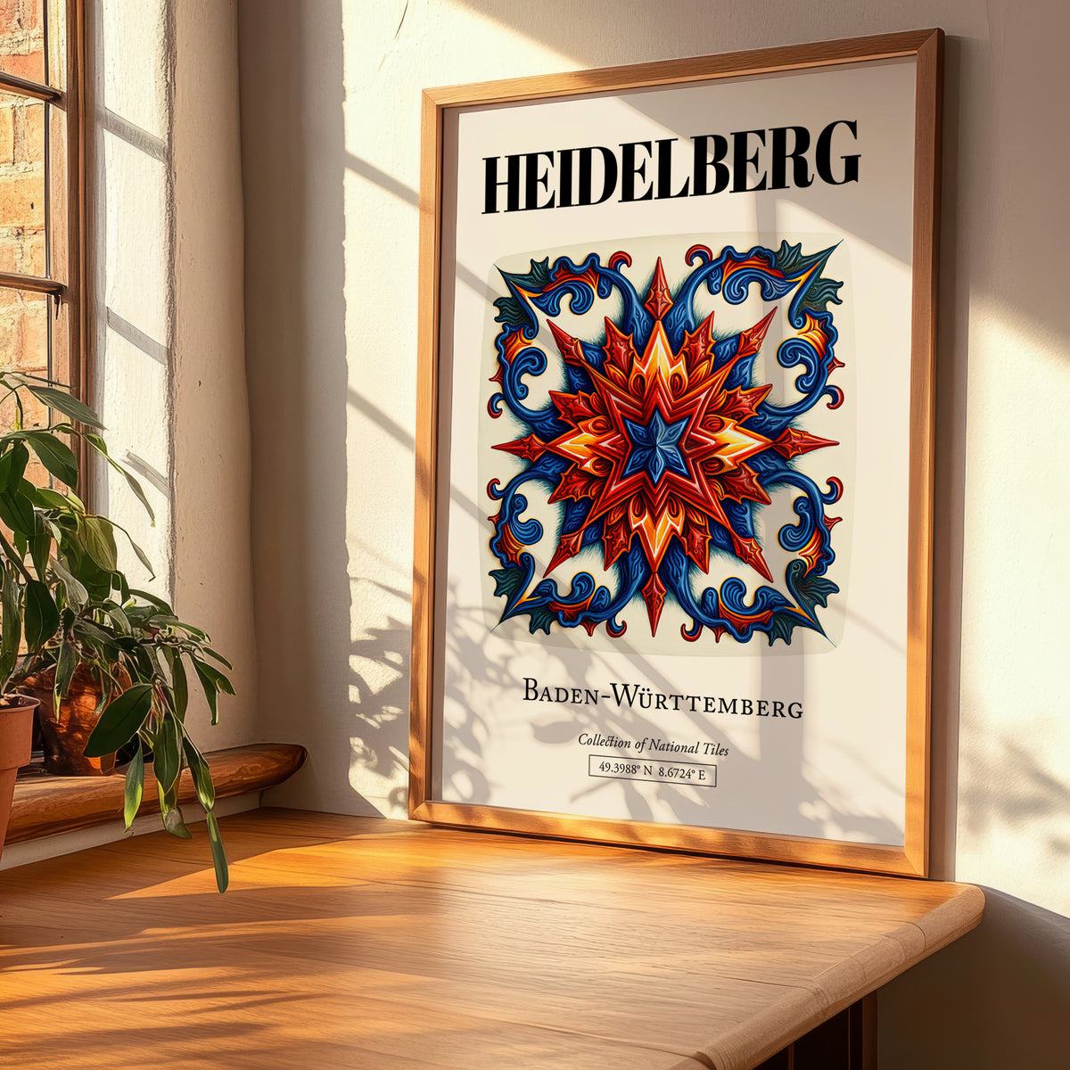 Heidelberg, Germany – Travel Poster, clean layout with no caption