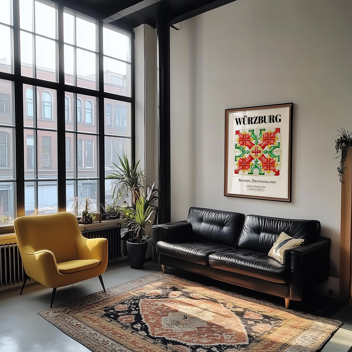 Würzburg, Germany – Travel Wall Art, unframed on coastal sand