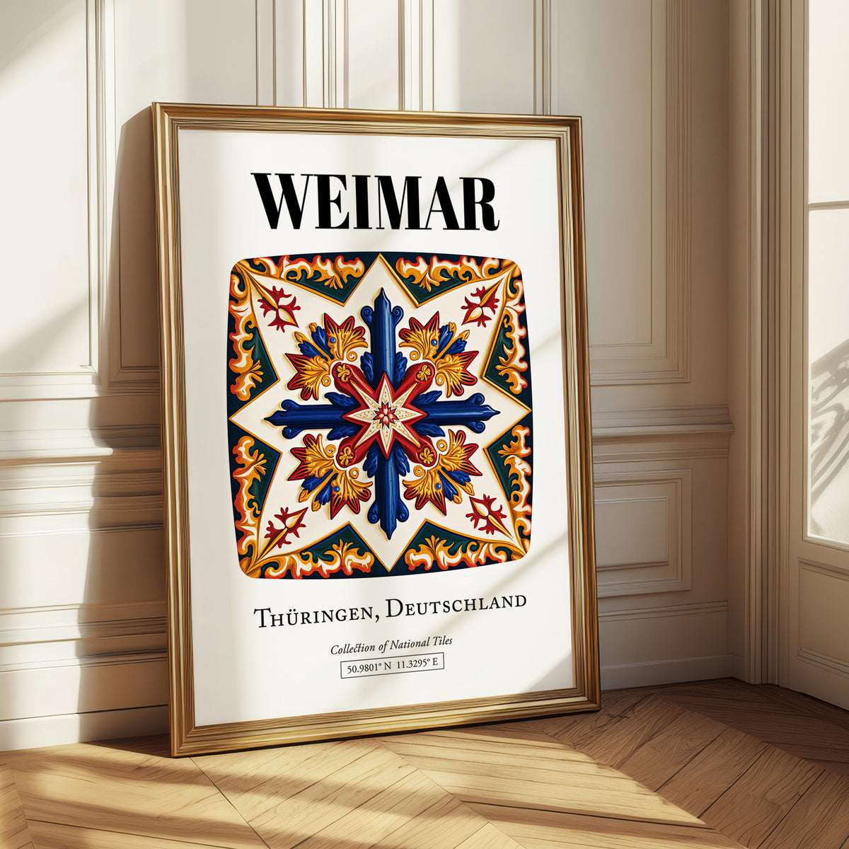 Weimar, Germany – Travel Print, styled in a charming Paris street view