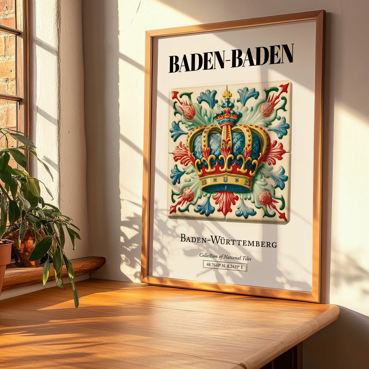 Baden-baden, Germany – Travel Wall Art, clean layout with no caption