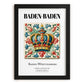 Baden-baden, Germany – Travel Wall Art, in sleek black frame