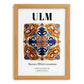 Ulm, Germany – Travel Print, set in oak frame