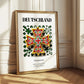 Deutschland, Germany – Global Cities Wall Print, styled in a charming Paris street view