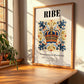 Ribe, Denmark – Travel Poster, clean layout with no caption