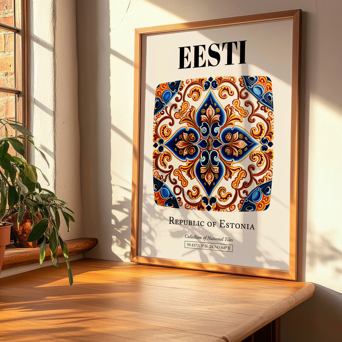 Eesti, Estonia – Travel Print, clean layout with no caption