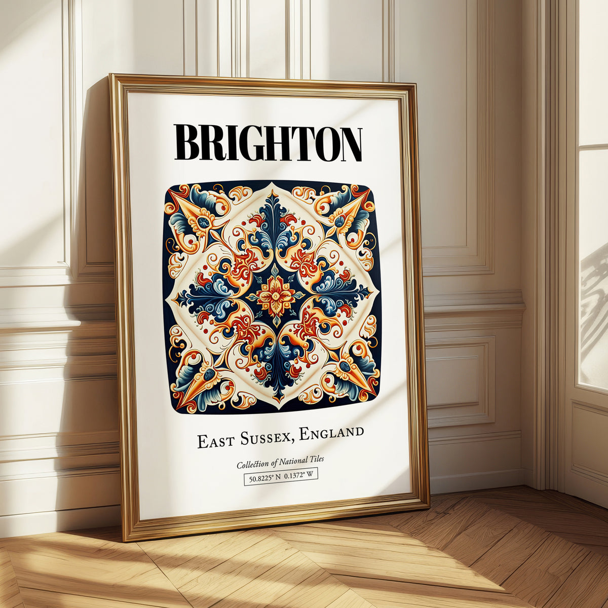 Brighton, England – Travel Wall Art, styled in a charming Paris street view