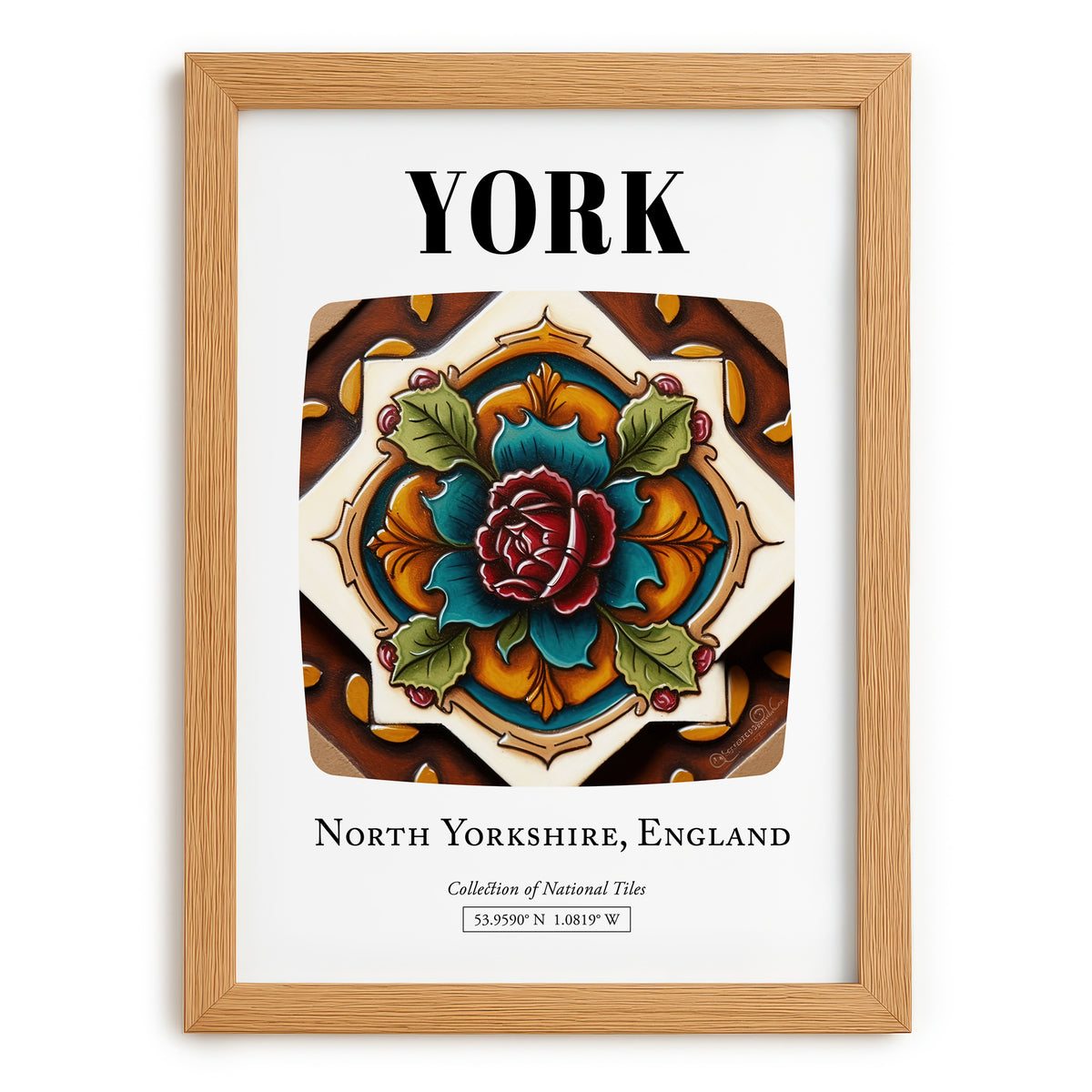 York, England – Travel Wall Art, set in oak frame