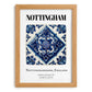 Nottingham, England – Travel Print, set in oak frame