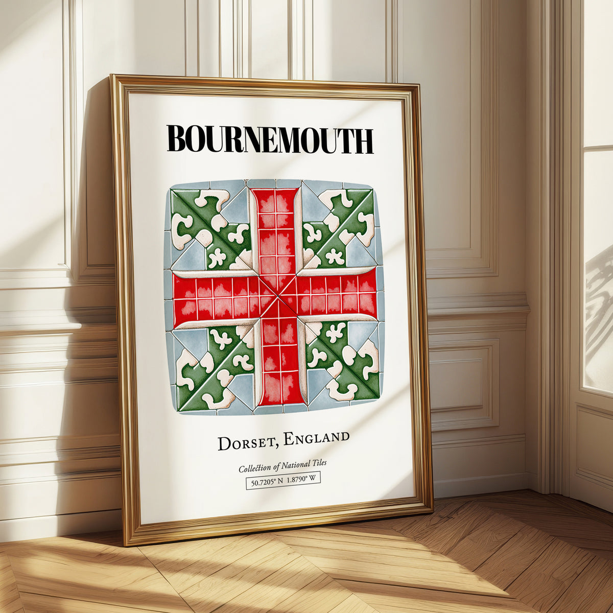 Bournemouth, England – Cityscape Wall Art, styled in a charming Paris street view