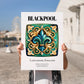 Blackpool, England – Global Wall Art, no-text version framed in wood