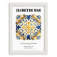 Lloret De Mar, Spain – Vintage Travel Poster, placed in minimal white frame