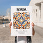 Ronda, Spain – World Heritage Travel Poster, no-text version framed in wood