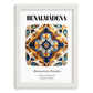 Benalmádena, Spain – National Pride Wall Decor, placed in minimal white frame