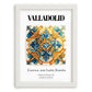Valladolid, Spain – Travel Wall Decor, placed in minimal white frame