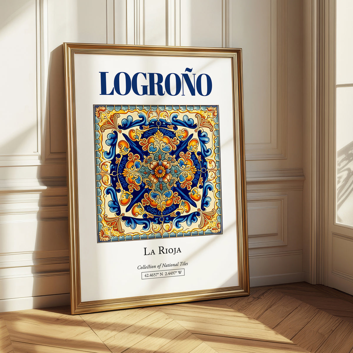 Logroño, Spain – Travel Print, styled in a charming Paris street view