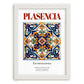 Plasencia, Spain – Travel Wall Decor, placed in minimal white frame