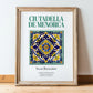 Ciutadella de Menorca, Spain – Travel Destination Art, in wooden frame leaning on the floor