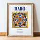 Haro, Spain – Dream Destination Decor, in wooden frame leaning on the floor
