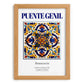 Puente Genil, Spain – Travel Poster, set in oak frame
