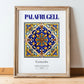 Palafrugell, Spain – Travel Print, in wooden frame leaning on the floor