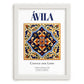 Ávila, Spain – Travel Print, placed in minimal white frame