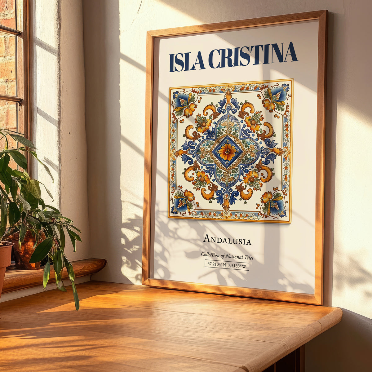 Isla Cristina, Spain – Travel Print, clean layout with no caption