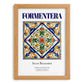 Formentera, Spain – Architectural Travel Art, set in oak frame