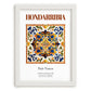 Hondarribia, Spain – Travel Poster, placed in minimal white frame