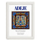 Adeje, Spain – World Heritage Travel Poster, placed in minimal white frame