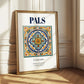 Pals, Spain – Travel Destination Art, styled in a charming Paris street view