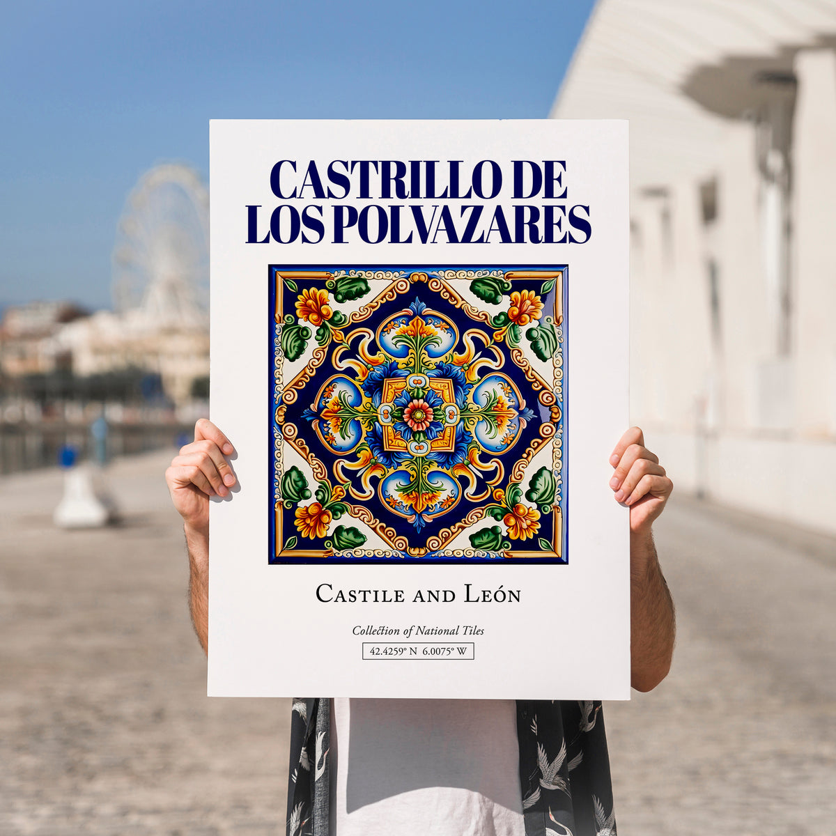 Castrillo de los Polvazares, Spain – Cityscape Wall Art, no-text version framed in wood