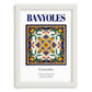 Banyoles, Spain – Travel Print, placed in minimal white frame