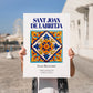 Sant Joan de Labritja, Spain – Historic Cities Art Print, no-text version framed in wood